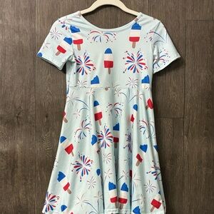 Girls 4th of July Popsicle & Fireworks Dress